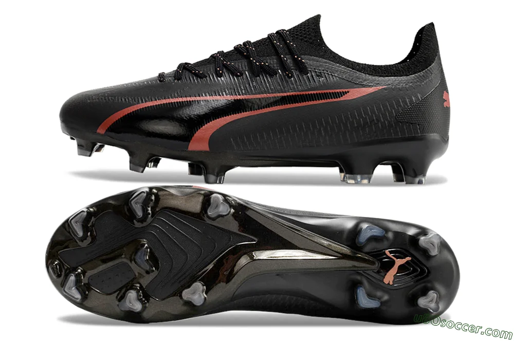 Cheap Puma Ultra Ultimate FG Soccer Cleats - Black/Red