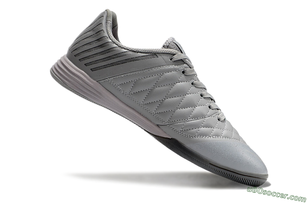 Nike Lunar Gato 2 IC Indoor & Futsal Soccer Shoes - Grey/Purple/White 4