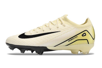 Nike Air Zoom Mercurial Vapor 16 Elite FG Firm Ground Soccer Cleats - Beige/Black/Yellow
