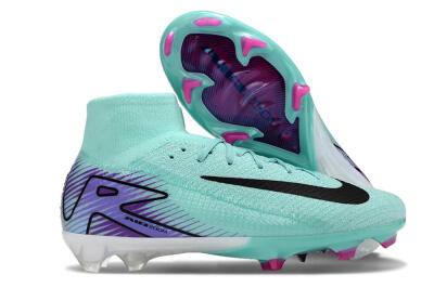 Nike Air Zoom Mercurial Superfly 10 Elite FG Firm Ground Soccer Cleats - Jade/Black/Purple