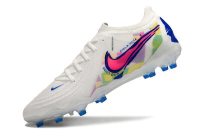 Nike Phantom Luna Elite AG Artificial Grass Soccer Cleats - White/Pink/Blue
