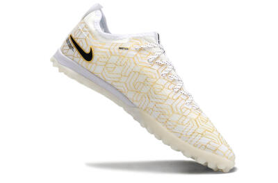 Nike Air Zoom Mercurial Vapor 15 Pro TF Artificial Turf Soccer Shoes - White/Gold/Black