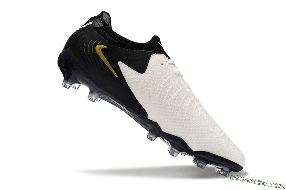 Nike Phantom Luna Elite AG Artificial Grass Soccer Cleats - White/Black/Gold 4