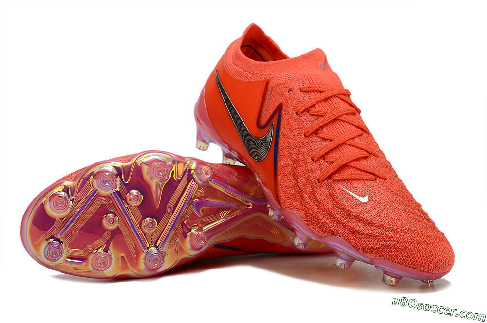 Nike Phantom Luna Elite AG Artificial Grass Soccer Cleats - Red/Silver/Gold 3