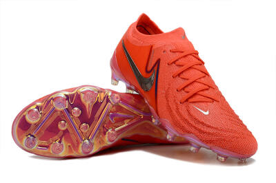 Nike Phantom Luna Elite AG Artificial Grass Soccer Cleats - Red/Silver/Gold