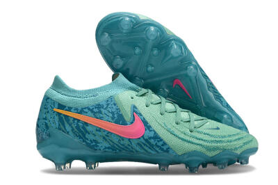 Nike Phantom Luna Elite AG Artificial Grass Soccer Cleats - Jade/Pink/Yellow
