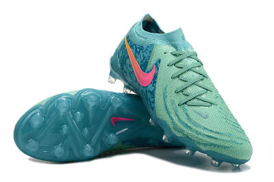 Nike Phantom Luna Elite AG Artificial Grass Soccer Cleats - Jade/Pink/Yellow