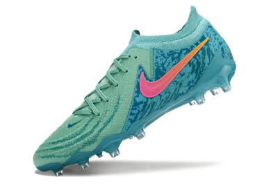 Nike Phantom Luna Elite AG Artificial Grass Soccer Cleats - Jade/Pink/Yellow