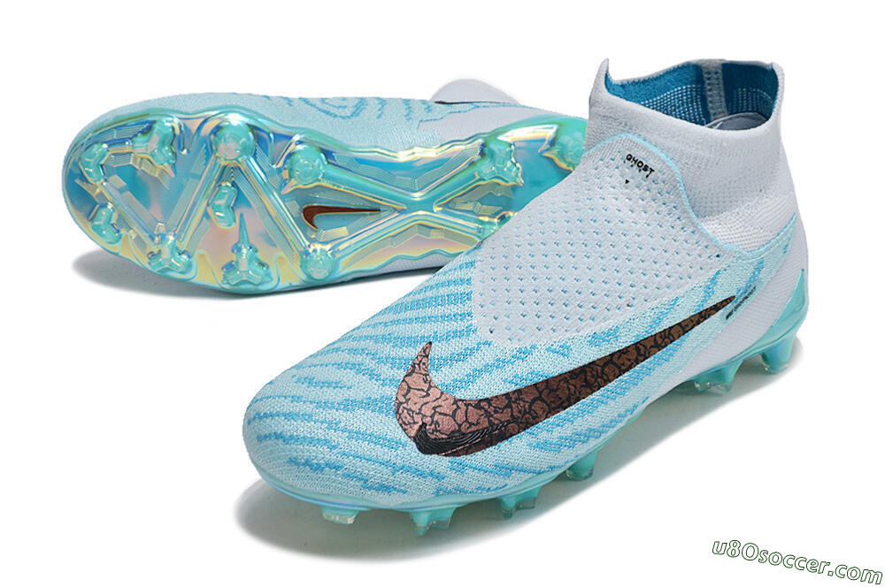 Nike Phantom GX Elite FG Firm Ground Soccer Cleats - Jade/Black/Gold 3