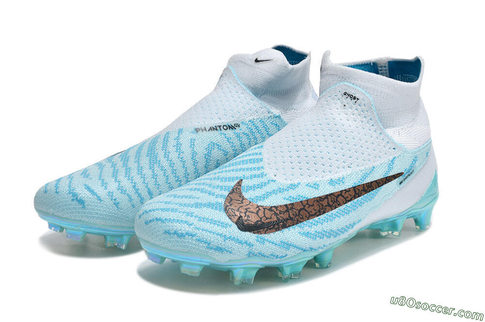 Nike Phantom GX Elite FG Firm Ground Soccer Cleats - Jade/Black/Gold 4