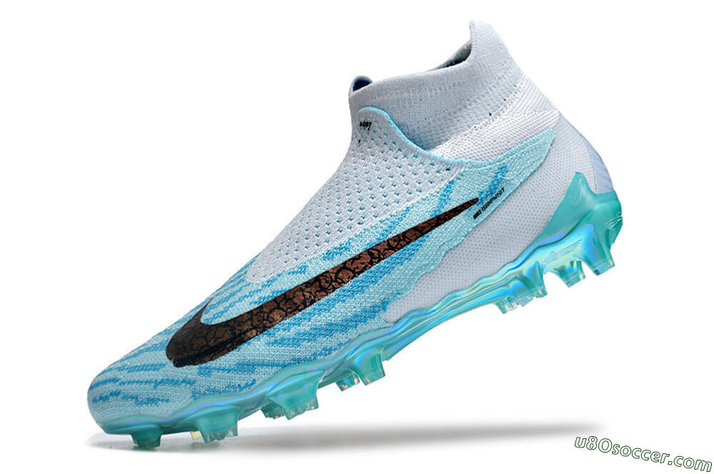 Nike Phantom GX Elite FG Firm Ground Soccer Cleats - Jade/Black/Gold 8