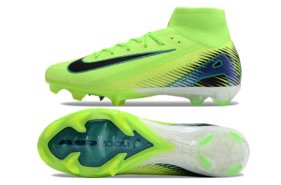 Nike Air Zoom Mercurial Superfly 10 Elite FG Firm Ground Soccer Cleats - Yellow/Blue/Black