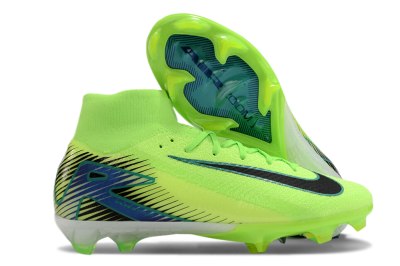 Nike Air Zoom Mercurial Superfly 10 Elite FG Firm Ground Soccer Cleats - Yellow/Blue/Black