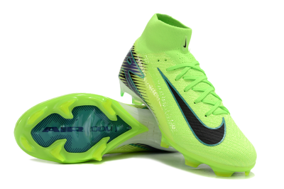 Nike Air Zoom Mercurial Superfly 10 Elite FG Firm Ground Soccer Cleats - Yellow/Blue/Black