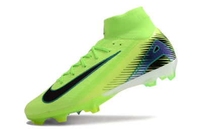 Nike Air Zoom Mercurial Superfly 10 Elite FG Firm Ground Soccer Cleats - Yellow/Blue/Black