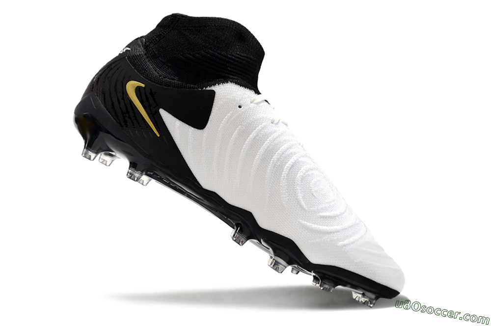 Nike Phantom Luna Elite AG Artificial Grass Soccer Cleats - White/Black/Gold 4