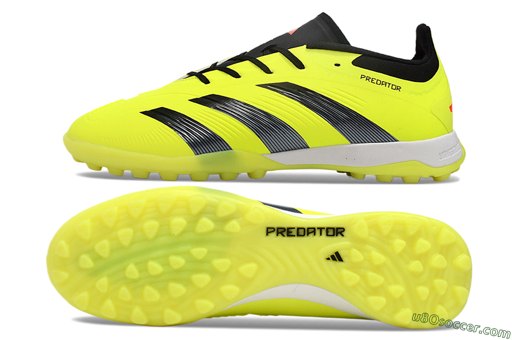 Adidas Predator 24 Elite TF Artificial Turf Soccer Shoes - Yellow/Black/White 0