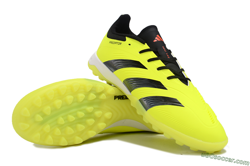 Adidas Predator 24 Elite TF Artificial Turf Soccer Shoes - Yellow/Black/White 3