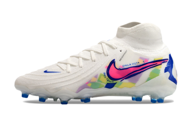 Nike Phantom Luna Elite AG Artificial Grass Soccer Cleats - White/Blue/Pink/Yellow