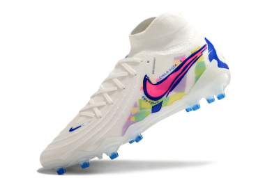 Nike Phantom Luna Elite AG Artificial Grass Soccer Cleats - White/Blue/Pink/Yellow