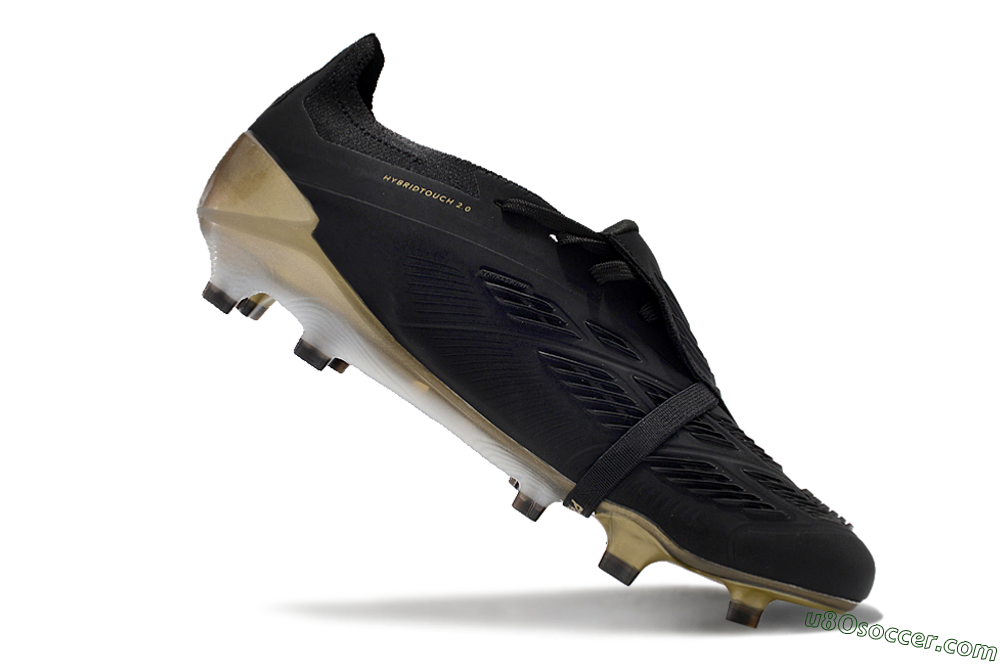 Adidas Predator Elite Foldover Tongue FG Firm Ground Soccer Cleats - Black/White/Gold 4