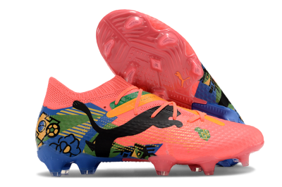 Puma Future Ultimate FG Firm Ground Soccer Cleats - Red/Green/Blue/Yellow