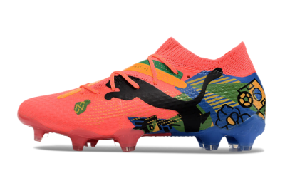 Puma Future Ultimate FG Firm Ground Soccer Cleats - Red/Green/Blue/Yellow