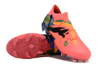 Puma Future Ultimate FG Firm Ground Soccer Cleats - Red/Green/Blue/Yellow