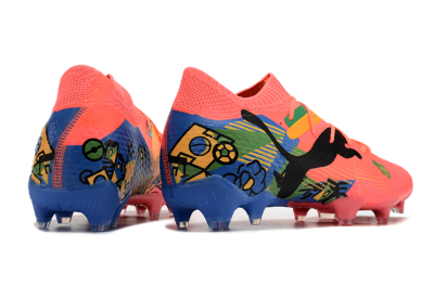 Puma Future Ultimate FG Firm Ground Soccer Cleats - Red/Green/Blue/Yellow