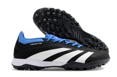 Adidas Predator 24 Elite TF Artificial Turf Soccer Shoes - Black/White/Blue