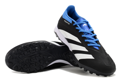Adidas Predator 24 Elite TF Artificial Turf Soccer Shoes - Black/White/Blue