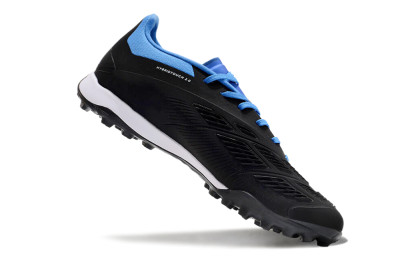 Adidas Predator 24 Elite TF Artificial Turf Soccer Shoes - Black/White/Blue