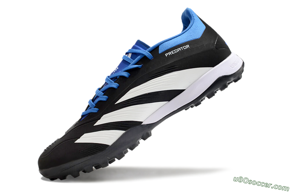 Adidas Predator 24 Elite TF Artificial Turf Soccer Shoes - Black/White/Blue 5