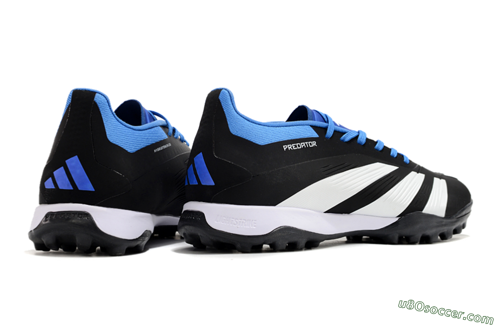 Adidas Predator 24 Elite TF Artificial Turf Soccer Shoes - Black/White/Blue 6