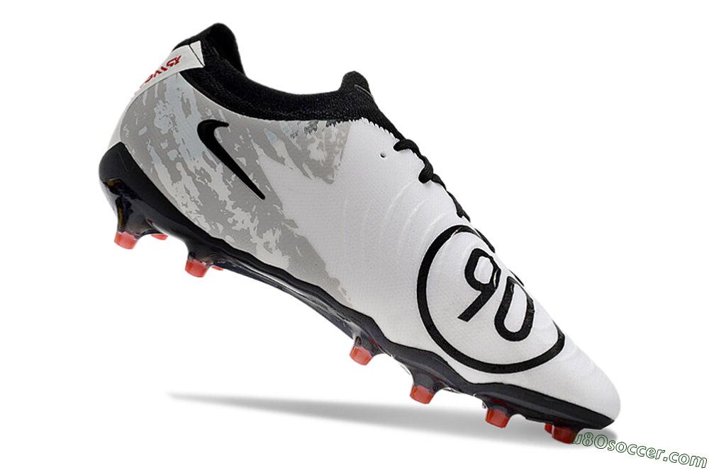 Nike Phantom Luna Elite AG Artificial Grass Soccer Cleats - White/Grey/Black/Red 4