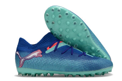 Puma Future Ultimate MG Multi Ground Soccer Cleats - Blue/Jade/Red