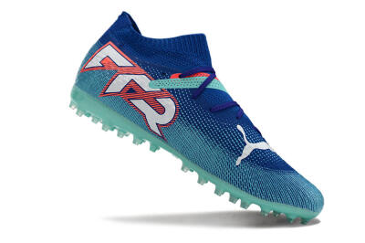 Puma Future Ultimate MG Multi Ground Soccer Cleats - Blue/Jade/Red