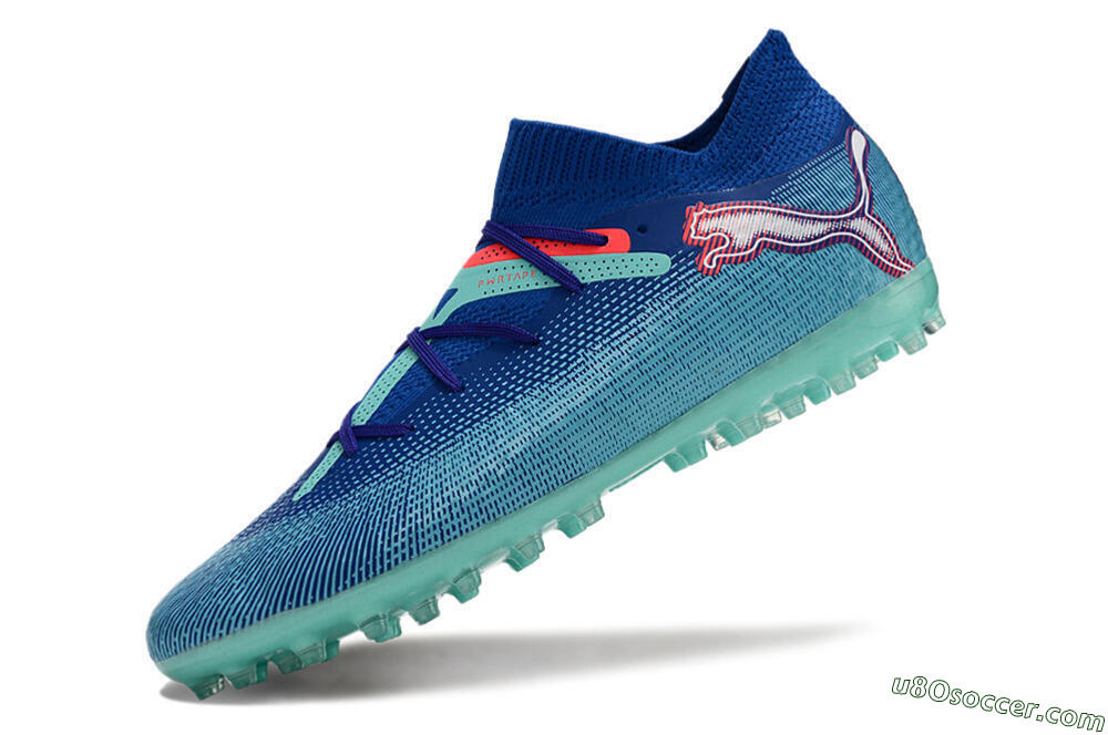 Puma Future Ultimate MG Multi Ground Soccer Cleats - Blue/Jade/Red 5