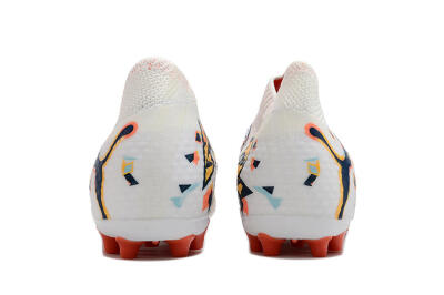 Puma Future Ultimate MG Multi Ground Soccer Cleats - White/Blue/Yellow