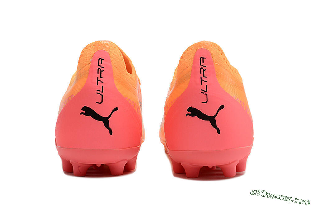 Puma Ultra Ultimate MG Multi Ground Soccer Cleats - Yellow/Black/Pink 5