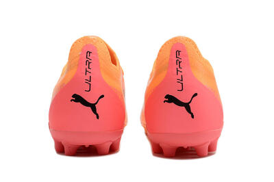 Puma Ultra Ultimate MG Multi Ground Soccer Cleats - Yellow/Black/Pink