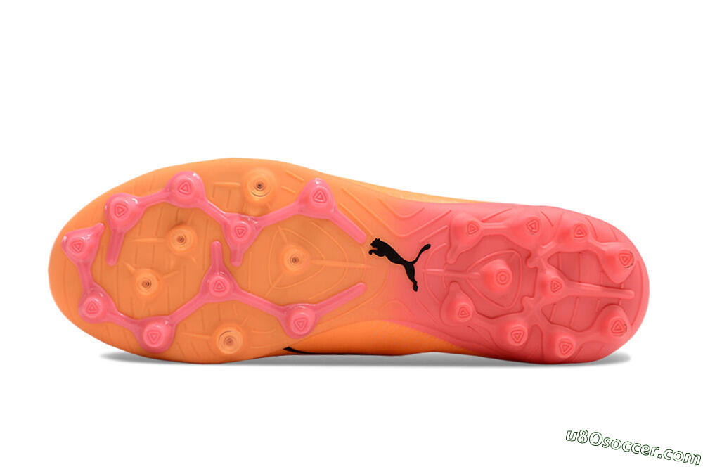 Puma Ultra Ultimate MG Multi Ground Soccer Cleats - Yellow/Black/Pink 6