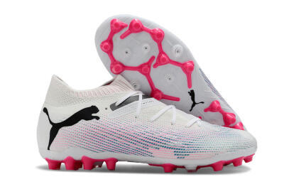 Puma Future Ultimate MG Multi Ground Soccer Cleats - White/Blue/Pink