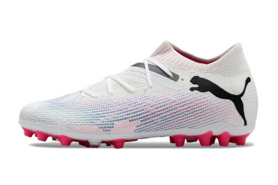 Puma Future Ultimate MG Multi Ground Soccer Cleats - White/Blue/Pink