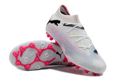 Puma Future Ultimate MG Multi Ground Soccer Cleats - White/Blue/Pink