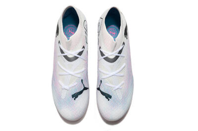 Puma Future Ultimate MG Multi Ground Soccer Cleats - White/Blue/Pink