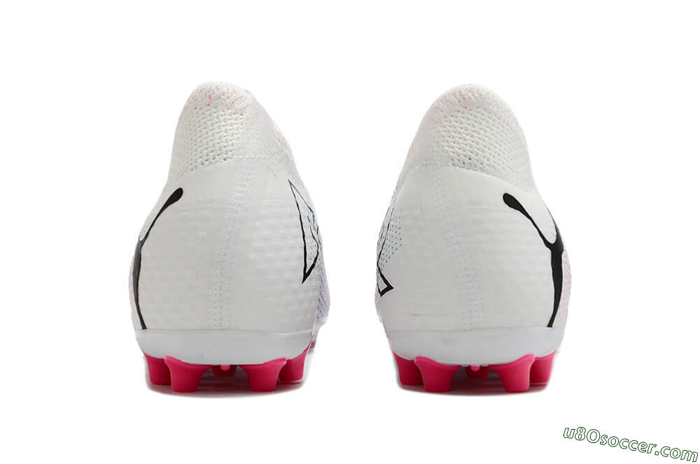 Puma Future Ultimate MG Multi Ground Soccer Cleats - White/Blue/Pink 5