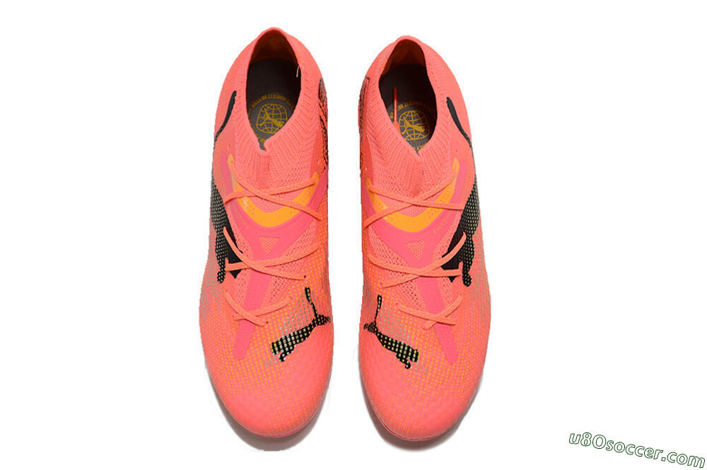 Puma Future Ultimate MG Multi Ground Soccer Cleats - Red/Black/Orange 4