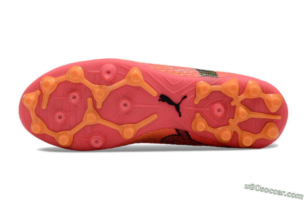 Puma Future Ultimate MG Multi Ground Soccer Cleats - Red/Black/Orange 6