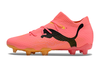 Puma Future Ultimate FG Firm Ground Soccer Cleats - Pink/Black/Yellow